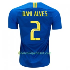 Jalkapallo Pelipaidat Brasilia Dani Alves 2 World Cup 2018 Vieraspaita
